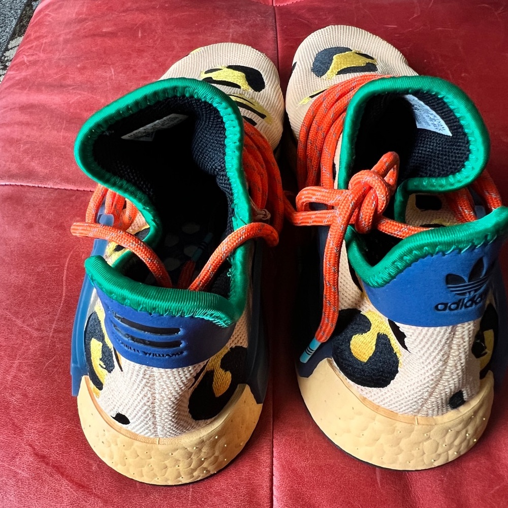 adidas NMD Hu Pharrell ‘Animal Print Leopard Pulse Amber’ size 9.5M - Picture 2 of 6